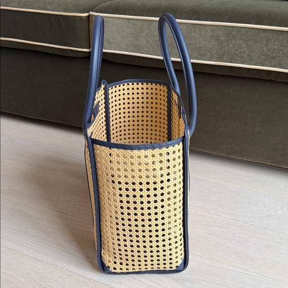 Mark & Graham WATERPROOF CANING TOTE Navy Blue Bag Purse Handbag - Picture 7 of 10